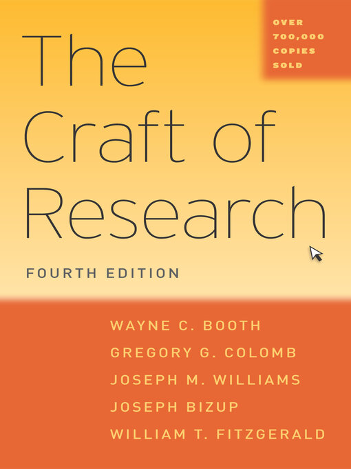 Title details for The Craft of Research by Wayne C. Booth - Available